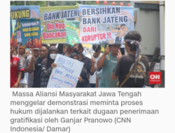 Ganjar dilaporkan KPK, Massa demo di Semarang Dukung Proses Hukum